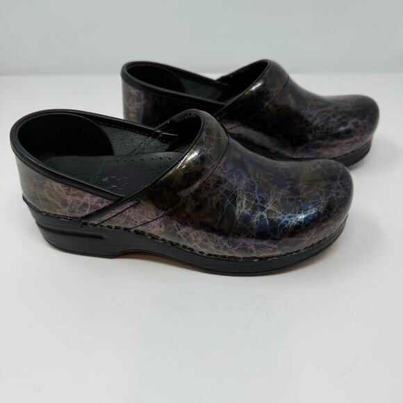 Dansko Professional Clogs Women's 37 Lightning Black Nursing Shoe - Picture 4 of 16